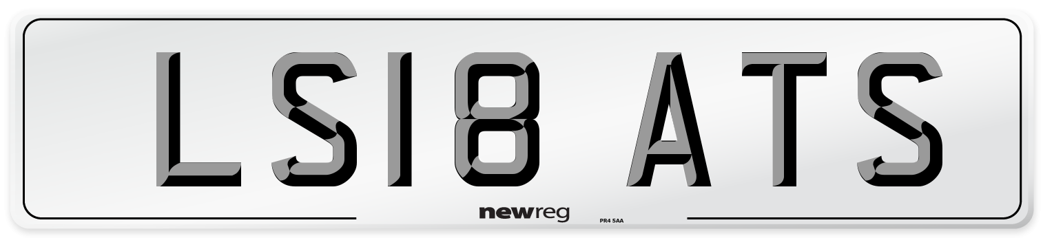 LS18 ATS Number Plate from New Reg